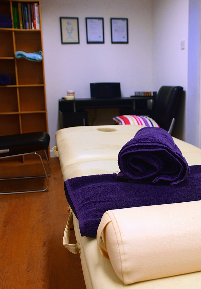 Massage therapy room